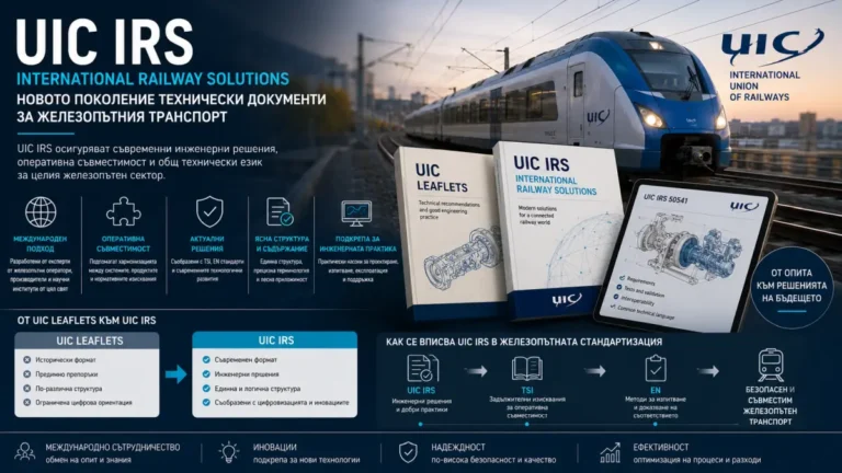 UIC IRS (International Railway Solutions): Новото поколение технически документи за железопътния транспорт